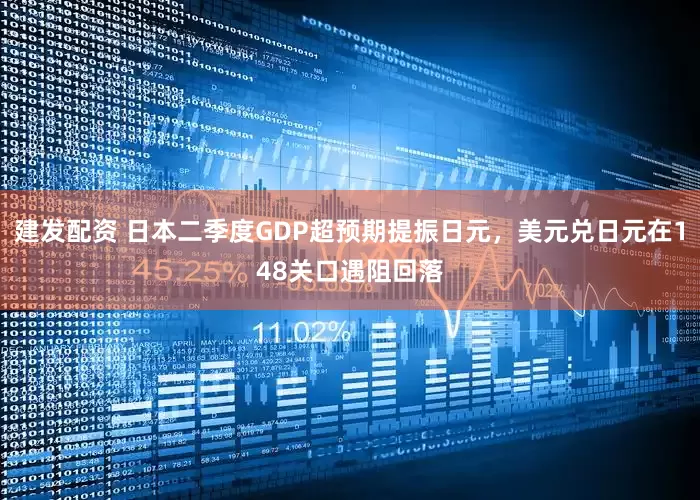 建发配资 日本二季度GDP超预期提振日元，美元兑日元在148关口遇阻回落